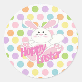 Pegatina Redonda Hoppy Easter