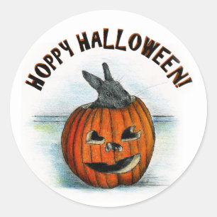 PEGATINA REDONDA ¡HOPPY HALLOWEEN!
