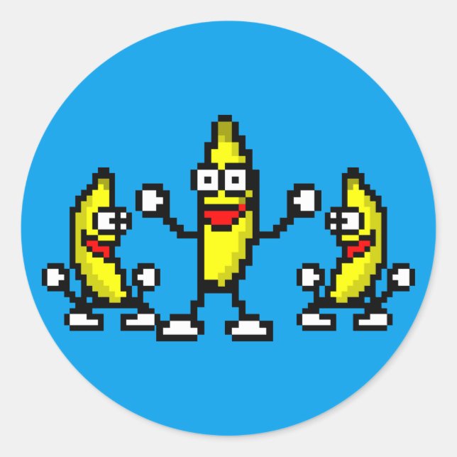 Pegatina Redonda Hora de la manteca de cacahuete (Anverso)