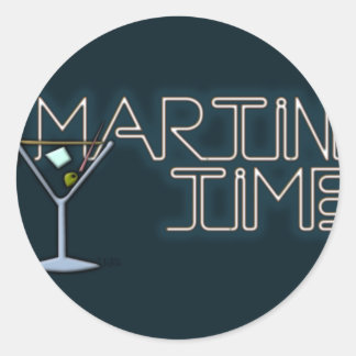 Pegatina Redonda Hora de Martini