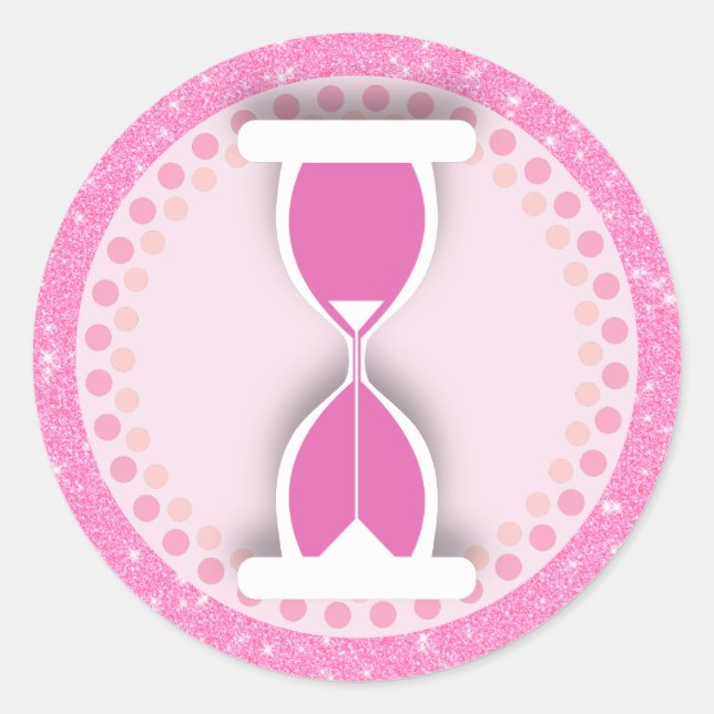 Pegatina Redonda Horario (Anverso)