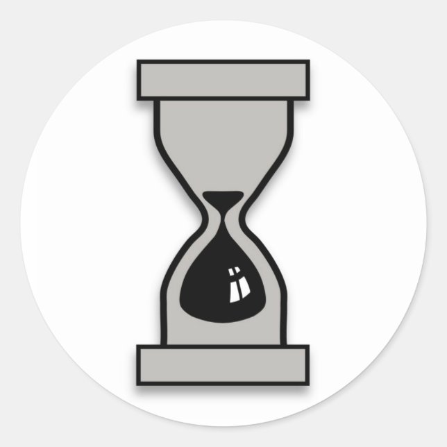 Pegatina Redonda Horario (Anverso)