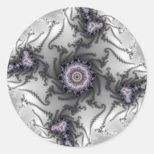 Pegatina Redonda Hormiga - Fractal