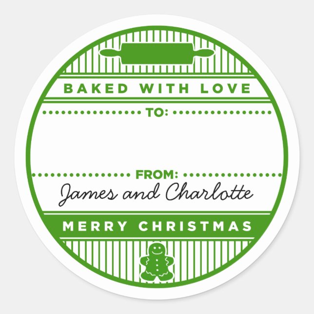 Pegatina Redonda Horneado De Amor (Anverso)