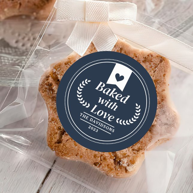 Pegatina Redonda Horneado de Navidades de amor (Subido por el creador)