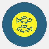 Horóscopo de Piscis Amarillo Azul Minimalista Mode