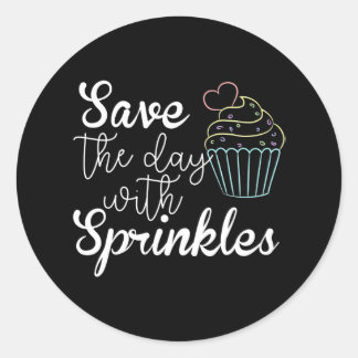 Pegatina Redonda Horrible Horneado Para Chefs Pasteleros Caseros