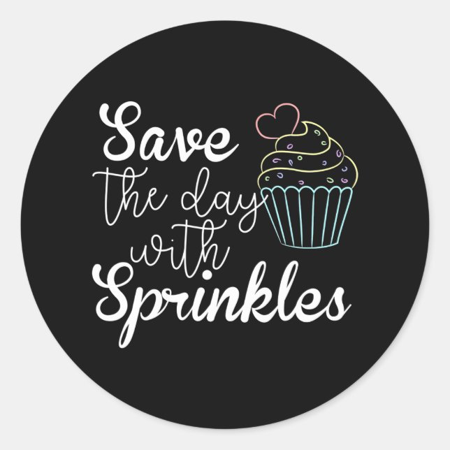 Pegatina Redonda Horrible Horneado Para Chefs Pasteleros Caseros (Anverso)