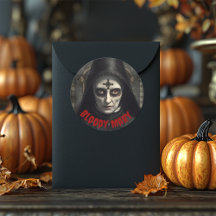Horror Vintage Monja Halloween Terrorífico