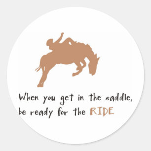 Pegatina Redonda horse