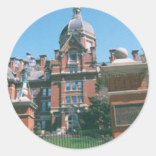 Pegatina Redonda Hospital de Johns Hopkins