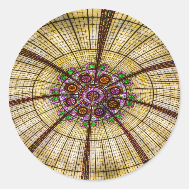 Pegatina Redonda Hotel Paris Ceiling en Las Vegas (Anverso)