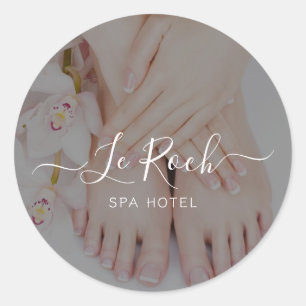 Pegatina Redonda Hotel Spa