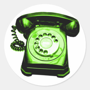 Pegatina Redonda Hotline Green