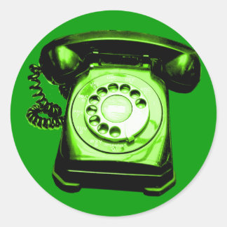 Pegatina Redonda Hotline Green