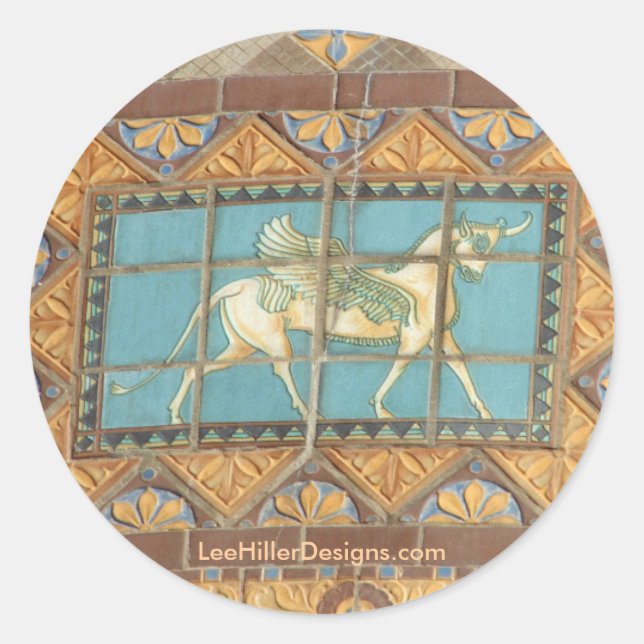 Pegatina Redonda HotSprings, AR Quapaw Dome Tiles II Regalos (Anverso)