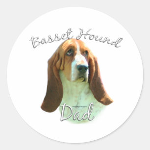 Pegatina Redonda Hound 2