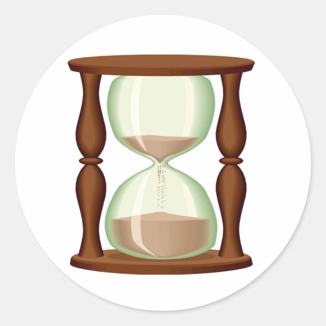 Pegatina Redonda Hourglass Sands (Anverso)