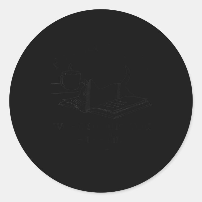 Pegatina Redonda How Many Night A Week Should You Be Reading 67 Mem (Anverso)