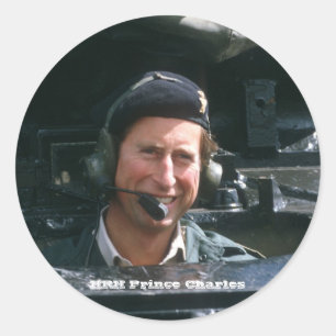 Pegatina Redonda HRH Prince Charles