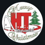PEGATINA REDONDA HT MERRY CHRISTMAS HISTO TECHNICIAN<br><div class="desc">HT MERRY CHRISTMAS HISTO TÉCNICO FELIZ VACACIONES CON ESTE DISEÑO FESTIVO PARA EL ESPECIALISTA LABORATORIO</div>