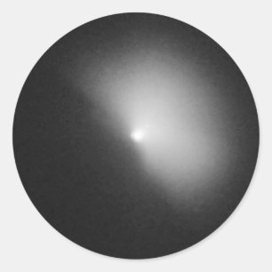 Pegatina Redonda Hubble View of Comet Tempel