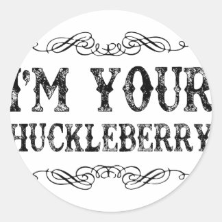 Pegatina Redonda huckleberry