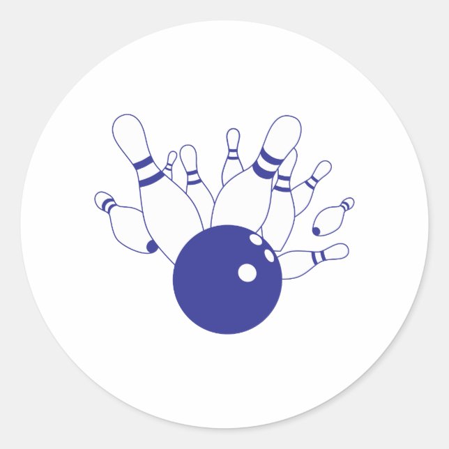 Pegatina Redonda Huelga de bolos (Anverso)