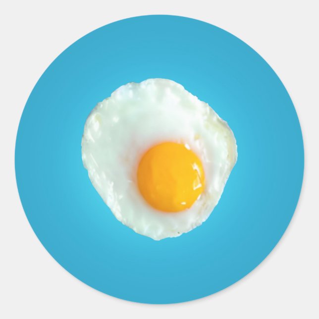Pegatina Redonda Huevo de Fries (Anverso)