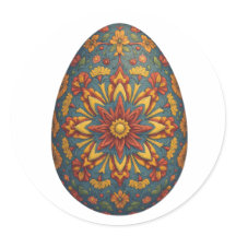 Huevo de Mandala - Intrincado Diseño Floral Boho