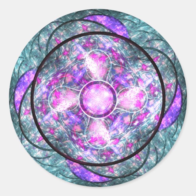 Pegatina Redonda Huevo marino (Anverso)