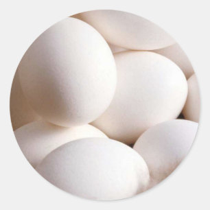 Pegatina Redonda Huevos