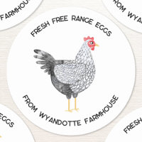 Huevos de corral de pollo de Wyandotte