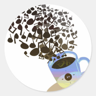 Pegatina Redonda Humming_Tunes