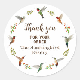 Pegatina Redonda Hummingbird Product Sticker