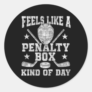 Pegatina Redonda Humor de Hockey Divertido Chistes de Hockey Papá d