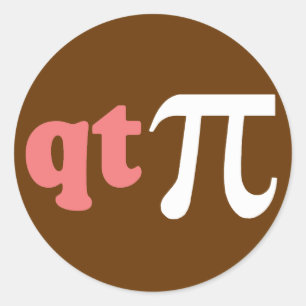 Pegatina Redonda Humor de la matemáticas - camiseta linda pi