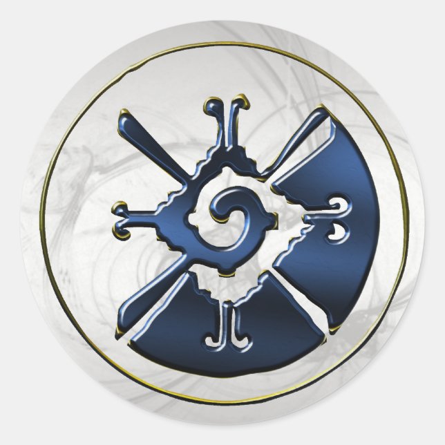 Pegatina Redonda Hunab Ku (Anverso)