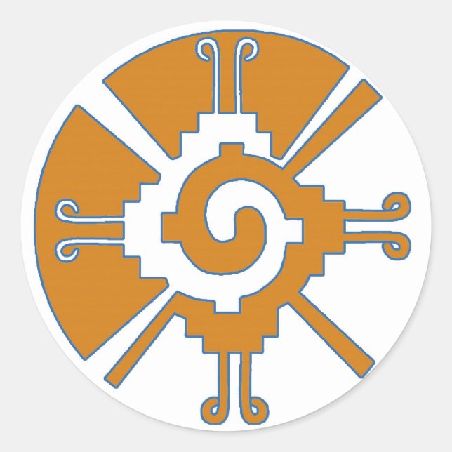 PEGATINA REDONDA HUNAB KU (Anverso)