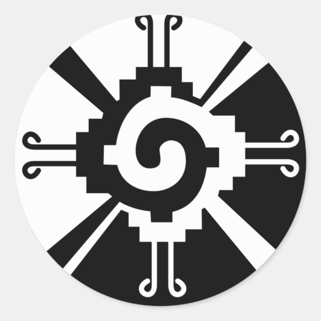 Pegatina Redonda Hunab Ku (Anverso)