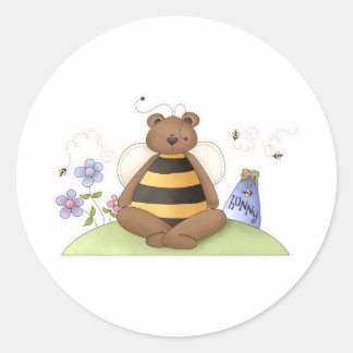 Pegatina Redonda Hunny Bear