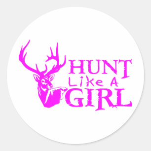 PEGATINA REDONDA HUNT COMO UN CHICA