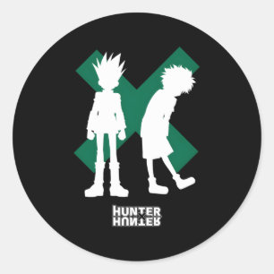 Pegatina Redonda Hunter X Hunter Gon Freecss Y Ua Silhouettes