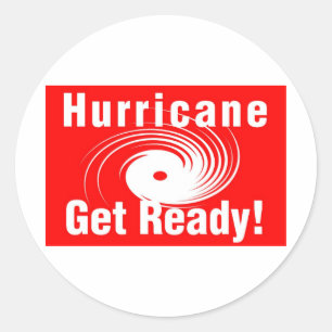 Pegatina Redonda Hurricane Supadupas! ¡Prepárate!