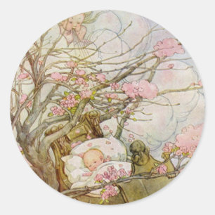 Pegatina Redonda Hush-A-Bye-Baby