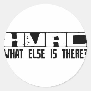 Pegatina Redonda ¿HVAC qué más hay?