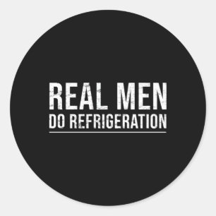 Pegatina Redonda Hvac Técnico Real Do Refrigeración Hvac Tech