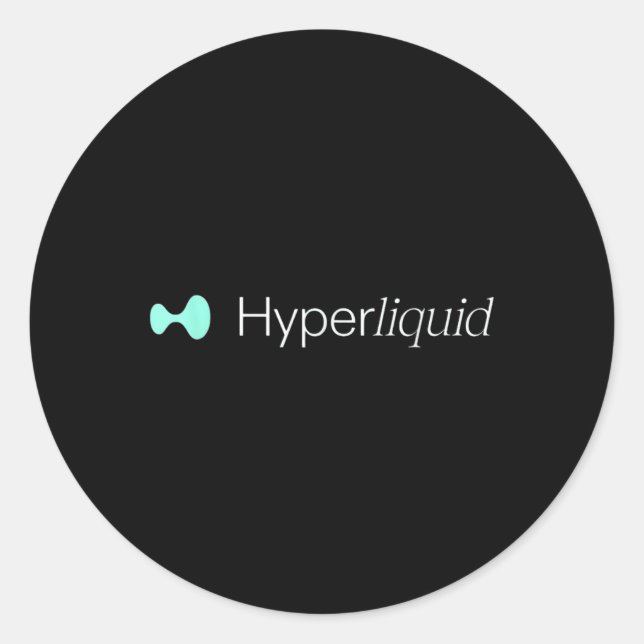 Pegatina Redonda Hype Hyperliquid Kaspa Cardano Virtuals Solana Cry (Anverso)