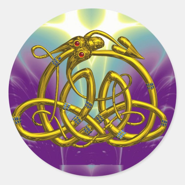 PEGATINA REDONDA HYPER DRAGON (Anverso)