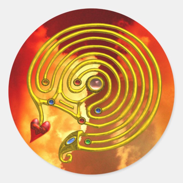 PEGATINA REDONDA HYPER LABYRINTH (Anverso)